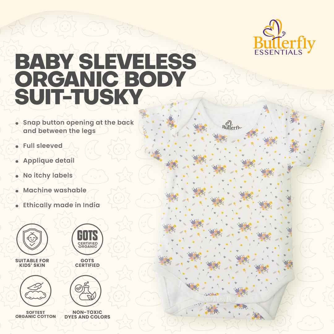Baby Sleveless Organic Body Suit